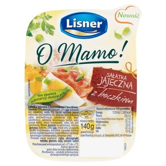 Euro Sklep Lisner o mamo! sałatka jajeczna z boczkiem 140 g oferta