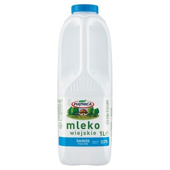 Delikatesy Centrum Piątnica mleko wiejskie świeże 2,0% 1 l oferta