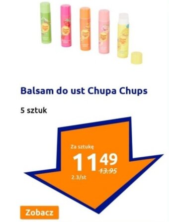 Action Balsam do ust Chupa Chups 5 sztuk oferta