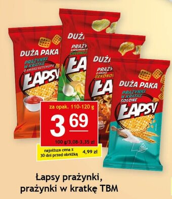 Gram Market Łapsy prażynki, prażynki w kratkę TBM 110-120 g oferta