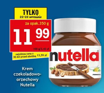 Gram Market Krem czekoladowo-orzechowy Nutella 350 g oferta