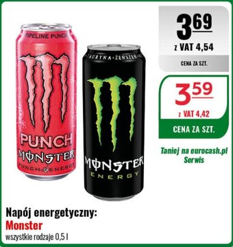 Eurocash Napój energetyczny: Monster 0,5 l oferta
