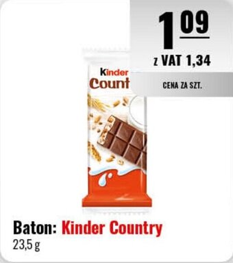 Eurocash Baton: Kinder Country 23,5 g oferta