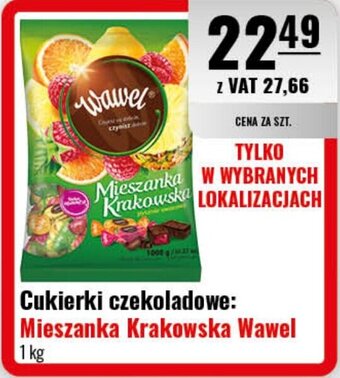 Eurocash Cukierki czekoladowe: Mieszanka Krakowska Wawel 1 kg oferta