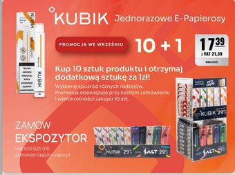 KUBIK Jednorazowe E-Papierosy