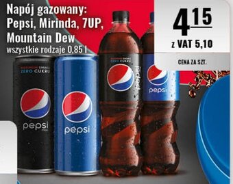 Eurocash Napój gazowany: Pepsi, Mirinda, 7UP, Mountain Dew 0,85 l oferta