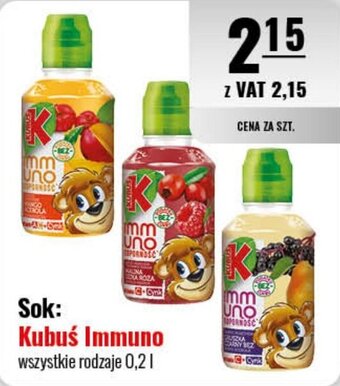 Eurocash Sok: Kubuś Immuno 0,2 l oferta