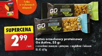Biedronka Baton proteinowy z orzechami ziemnymi i pistacjami oferta
