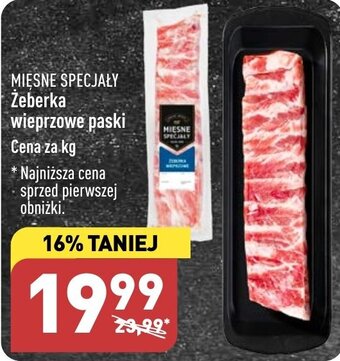 ALDI Żeberka wieprzowe paski 1 kg oferta