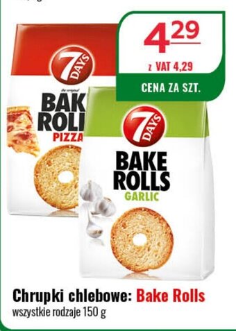 Eurocash Chrupki chlebowe Bake Rolls 150 g oferta