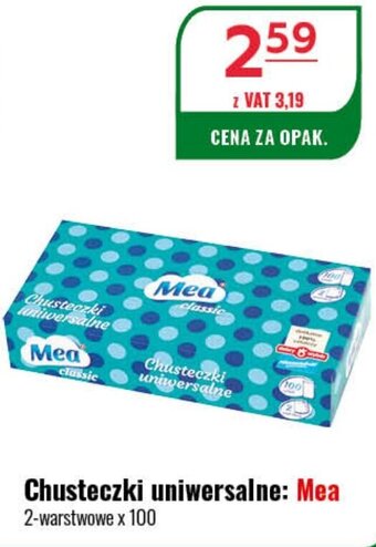 Eurocash Chusteczki uniwersalne Mea 100szt. oferta