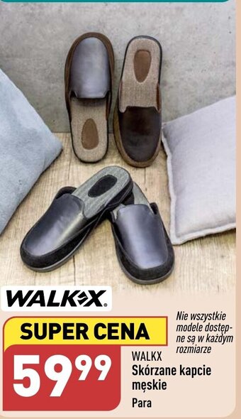 ALDI WALKX Skórzane kapcie męskie oferta