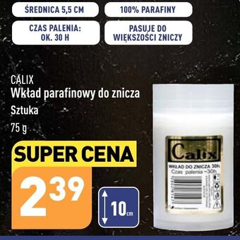 ALDI CALIX Wkład parafinowy do znicza 75g oferta