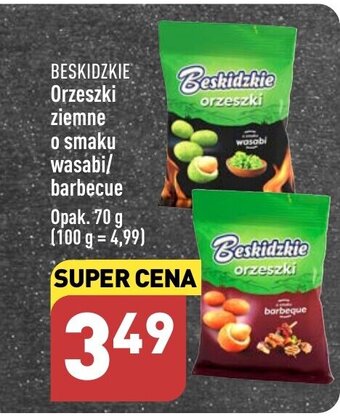 ALDI Orzeszki ziemne o smaku wasabi/ barbecue 70 g oferta