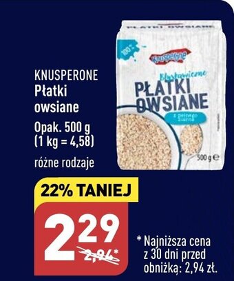 ALDI Płatki owsiane 500 g oferta