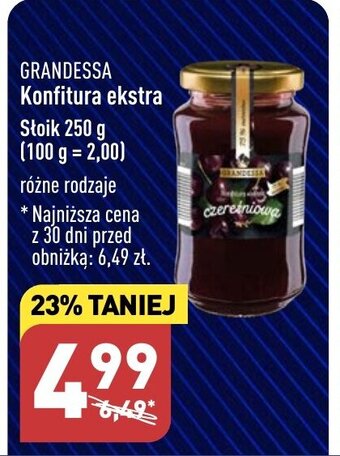 ALDI Konfitura ekstra Słoik 250 g oferta