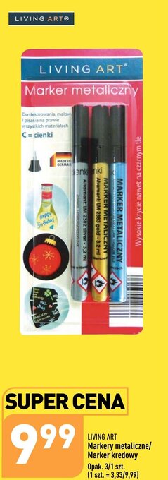 ALDI LIVING ART Marker metaliczny Marker kredowy 3szt. oferta