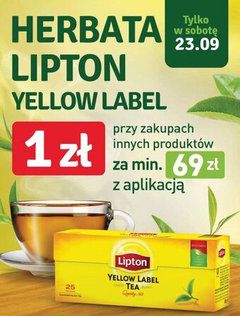 Stokrotka HERBATA LIPTON YELLOW LABEL oferta