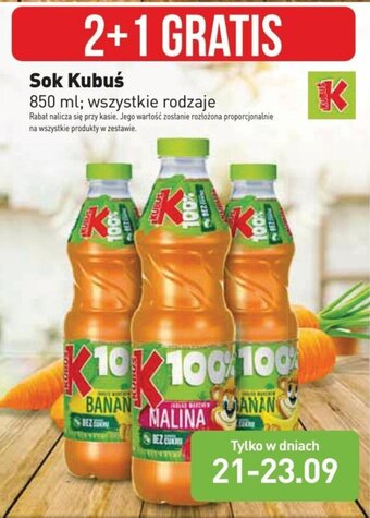 Stokrotka Sok Kubuś 850ml oferta