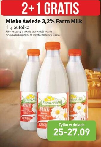 Stokrotka Mleko świeże 3,2% Farm Milk 1 l oferta