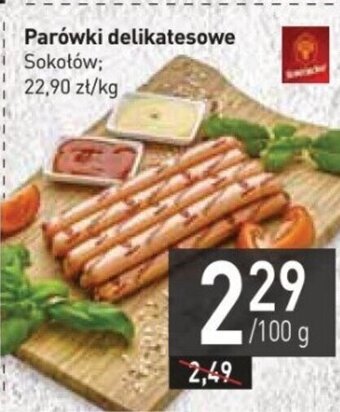 Stokrotka Sokołów Parówki delikatesowe 100g oferta