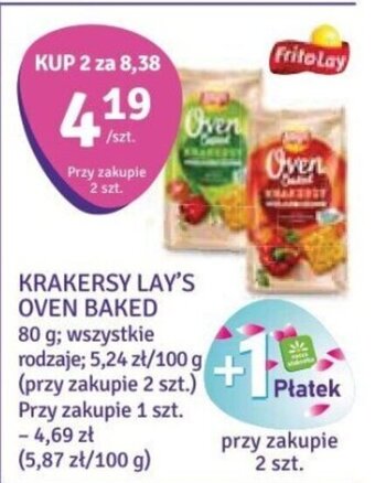 Stokrotka KRAKERSY LAY'S OVEN BAKED 80 g oferta