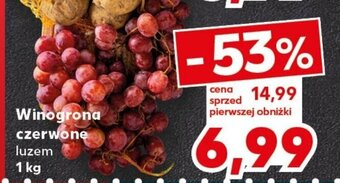 Kaufland Winogrona czerwone luzem 1 kg oferta