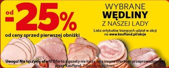 Kaufland WYBRANE WĘDLINY Z NASZEJ LADY oferta