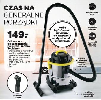 Netto Odkurzacz do czyszczenia na sucho i mokro techliner oferta