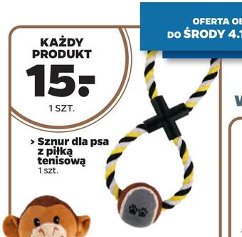Netto Sznur dla psa z piłką tenisową oferta