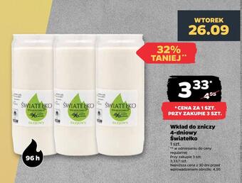 Netto Wkład do zniczy 4-dniowy światełko oferta
