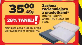 Netto Zasłona zaciemniająca z przelotkami oferta