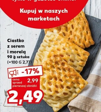 Kaufland Ciastko z serem i morelą 90 g oferta