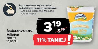 Netto Śmietanka 30% miletto oferta