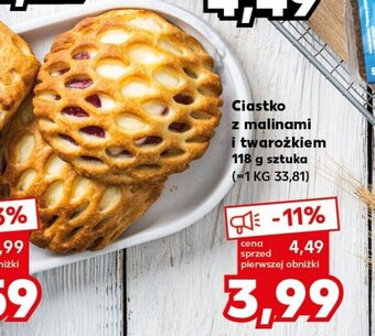 Kaufland Ciastko z malinami i twarożkiem 118 g oferta
