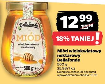 Netto Miód wielokwiatowy nektarowy bellafonde oferta