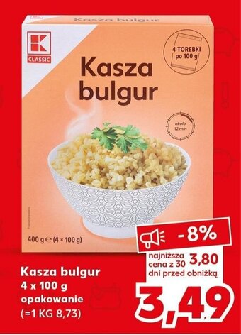 Kaufland Kasza bulgur 4 x 100 g oferta