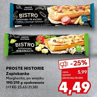 Kaufland PROSTE HISTORIE Zapiekanka 190/210 g oferta