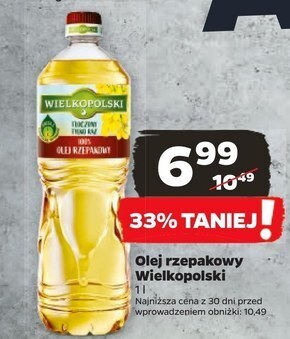 Netto Wielkopolski olej rzepakowy 100% 1 l oferta