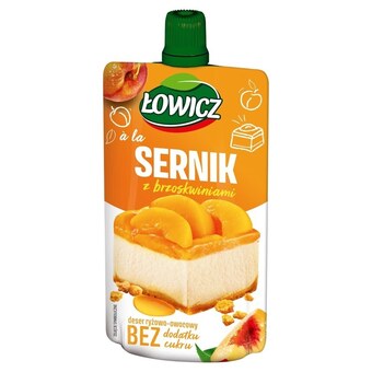 Netto Łowicz deser ryżowo-owocowy a'la sernik z brzoskwiniami 100 g oferta