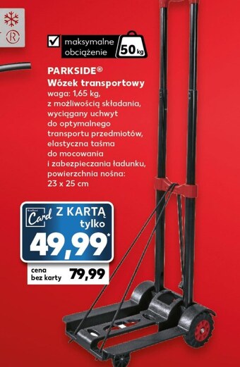 Kaufland Wózek transportowy parkside oferta