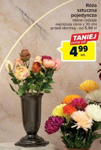 Carrefour Róża sztuczna pojedyncza oferta