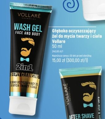 Dealz Głęboko oczyszczający żel do mycia twarzy i ciała Vollare 50 ml oferta