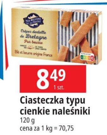 E.Leclerc Ciasteczka typu cienkie naleśniki 120 g oferta