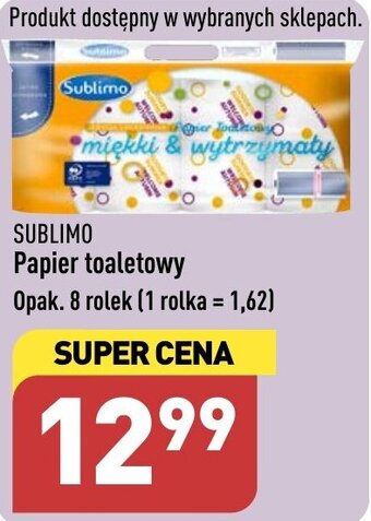 ALDI SUBLIMO Papier toaletowy Opak. 8 rolek oferta