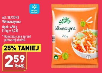 ALDI ALL SEASONS Włoszczyzna opak. 450g oferta