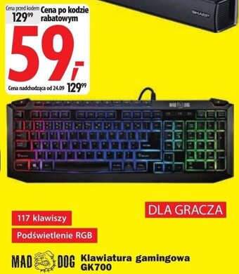 Media Expert MAD DOG Klawiatura gamingowa GK700 oferta