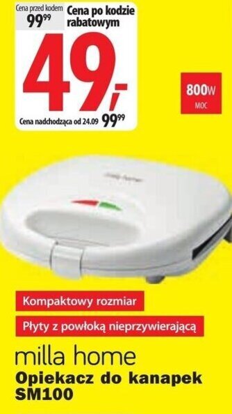 Media Expert milla home Opiekacz do kanapek SM100 oferta