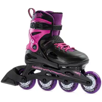 Decathlon Rolki rekreacyjne dziecięce rollerblade fury black pink oferta