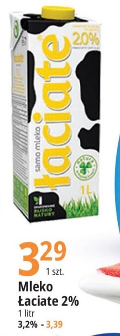 E.Leclerc Mleko Łaciate 2% 1 litr oferta